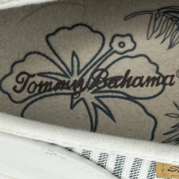 Tommy Bahama Womens TBF21WVL024I-1 White Gray Striped Size 9 Slip On Shoes - Picture 10 of 11